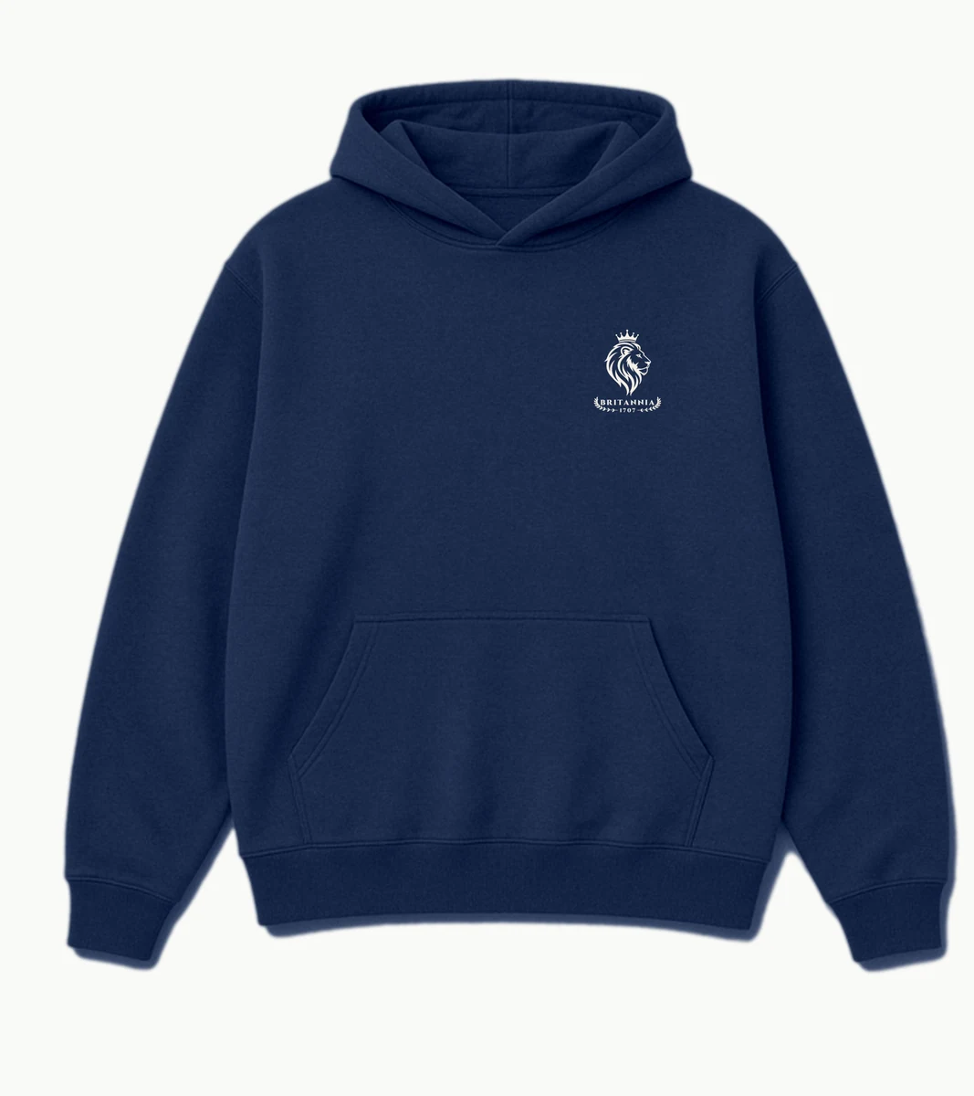 The Union Hoodie in Navy, front view
