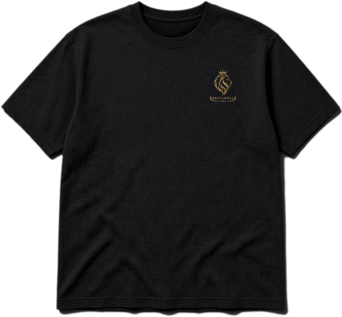 The 1707 Tee in Black & Gold