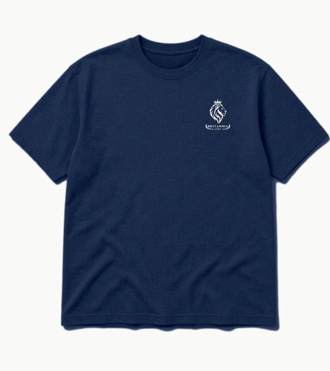 The 1707 Tee in Navy, front view